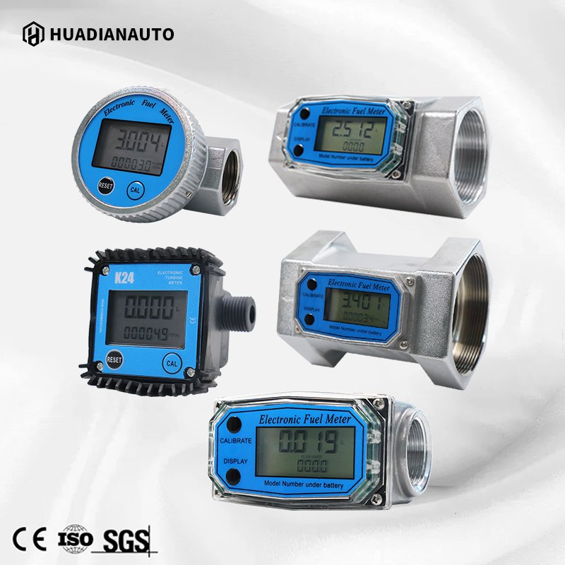 2 Inch 3/4 Small Stainless Steel Liquid Digital Turbine Flow Meter for Water Fuel diesel Gasoline