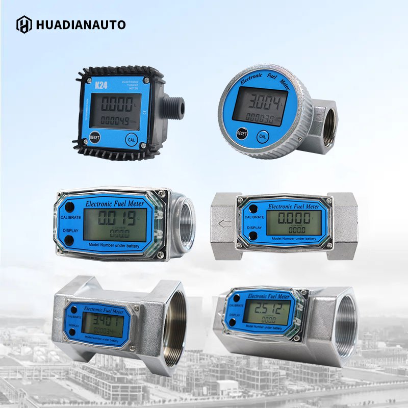 2 Inch 3/4 Small Stainless Steel Liquid Digital Turbine Flow Meter for Water Fuel diesel Gasoline