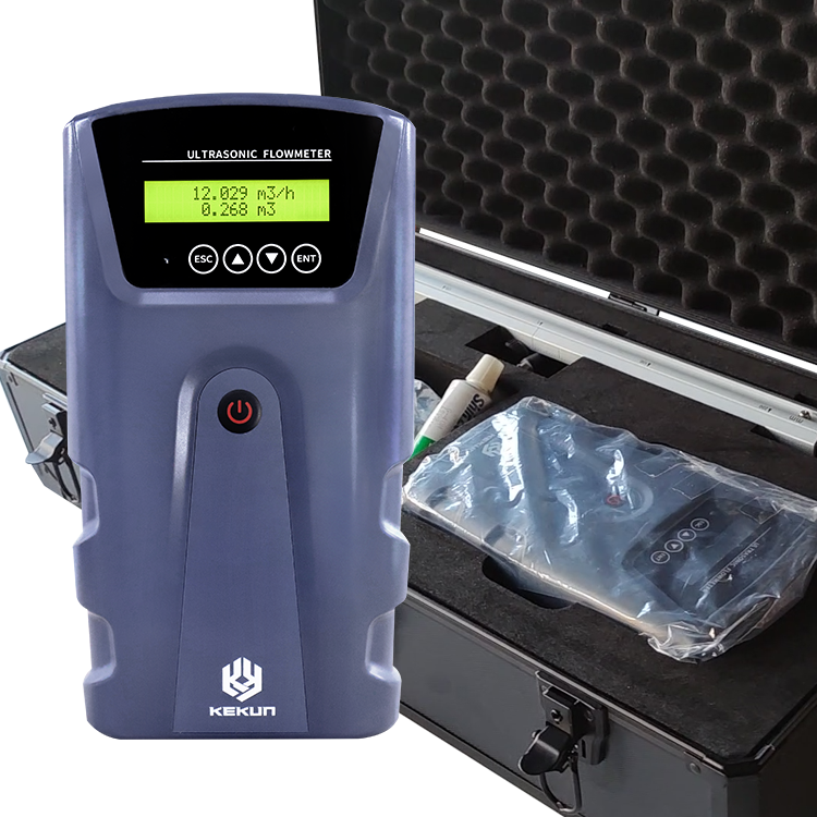 Hot Sale Bubble Resistance Liquid Flow Meter with Remote Portable Ultrasonic Flowmeter for Water