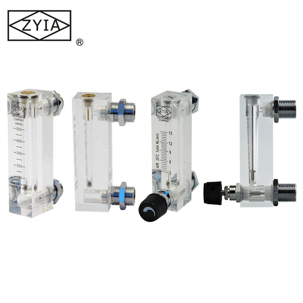 LZM-4T Hot Sales Panel Type Acrylic Small air Oxygen Medical Flowmeter
