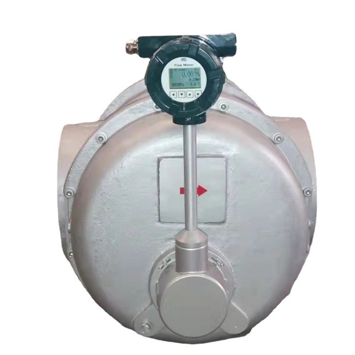 Natural Gas Lpg Waist Wheel Flowmeter with 4-20mA Pulse RS485 Output 24VDC