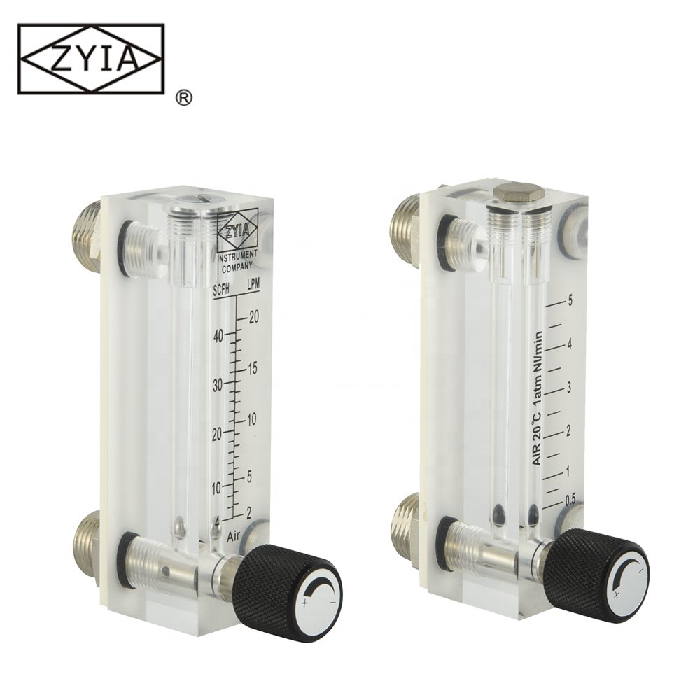 Glass Acrylic Panel Mount Water Rotameter Flow Sensor Nitrogen Gas Rotameter Rice Cleaning Machine Volumetric Flow Meter
