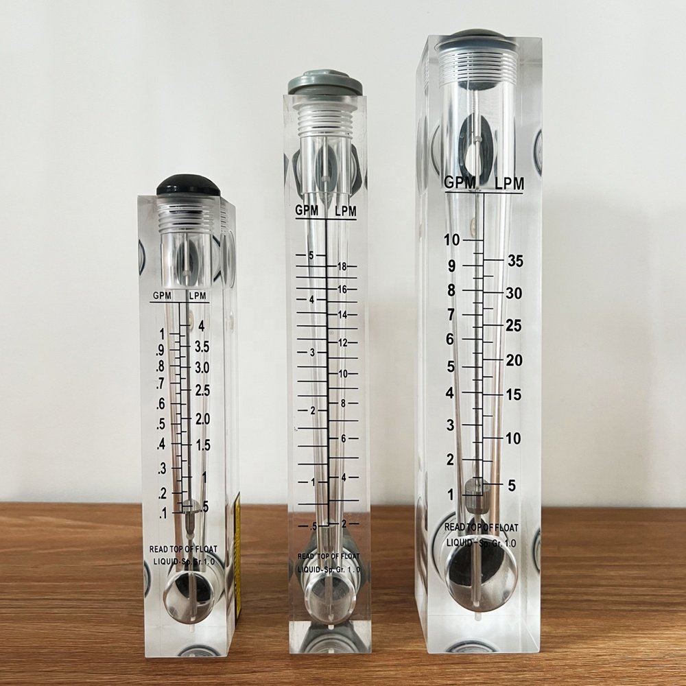 Water Flowmeter Glass Tube Rotameter Air Flow Meter Glass Tube Flow Meter Pipe Rotameter