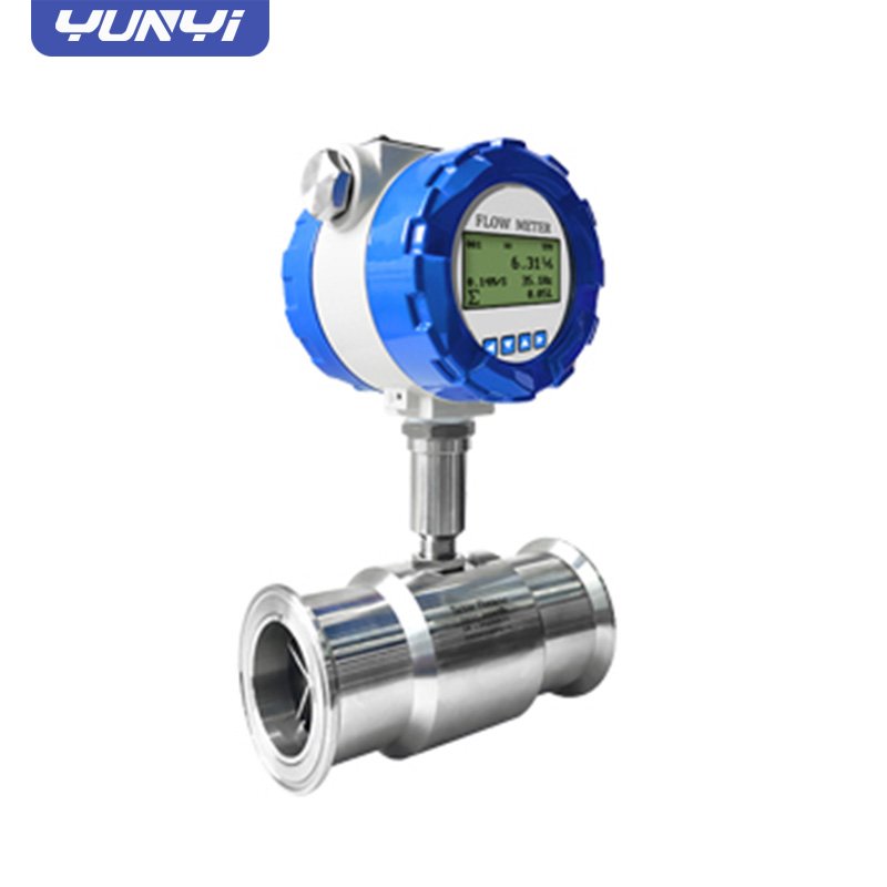 Yunyi High Pressure Price Liquid Water Stainless Steel Flowmeter Inline Pipe Type Turbine Flow Meter