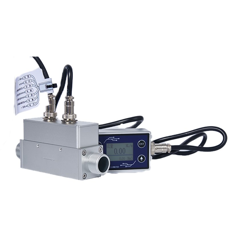 Micro Thermal Gas Mass Flow Meter Industrial Oxygen Co2 O2 Nitrogen Mass Flow Meter