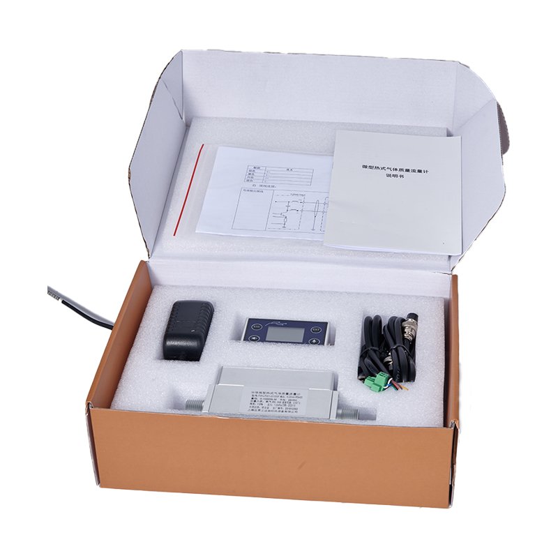 Micro Thermal Gas Mass Flow Meter Industrial Oxygen Co2 O2 Nitrogen Mass Flow Meter