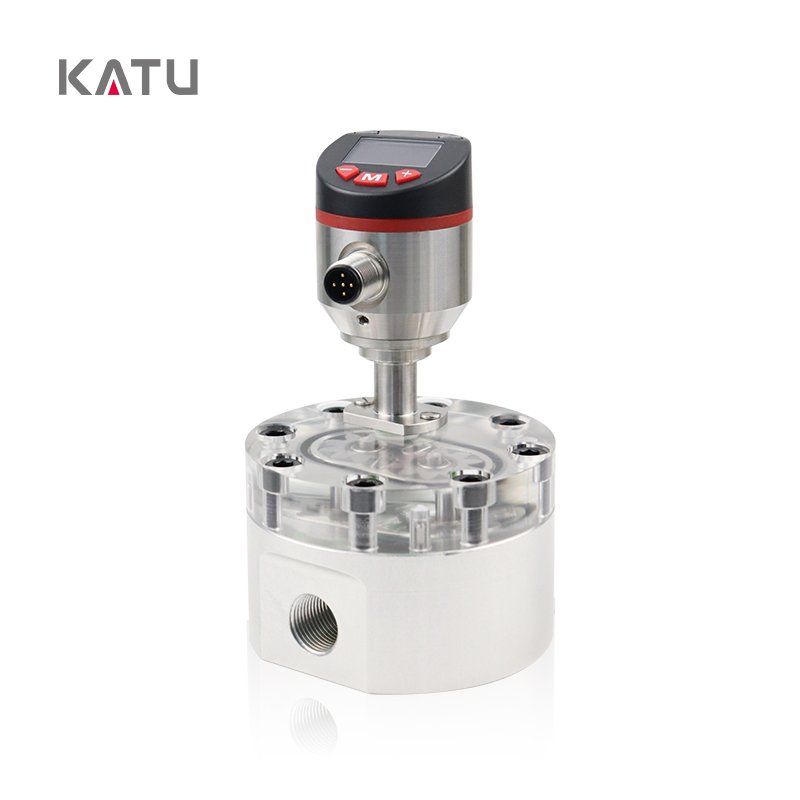 KATU FM500 Output Signal 4..20mA LED Digital Display Gear Flow Meter