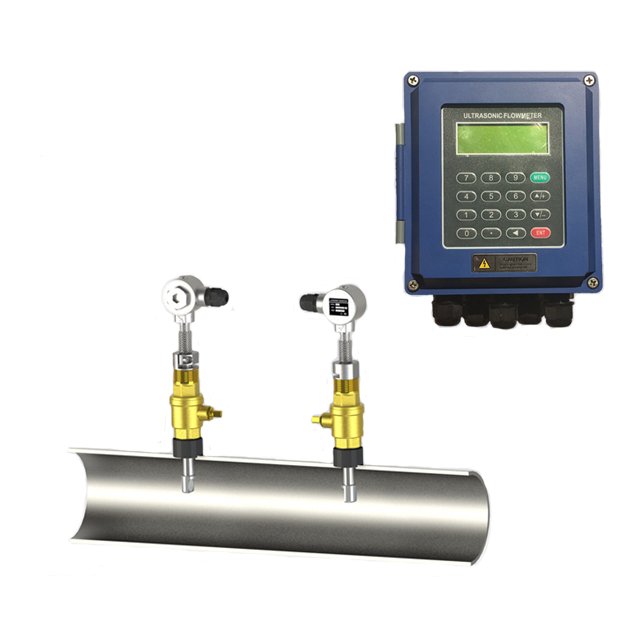 Yheng TUF-2000B Clamp On Ultrasonic Heat Meter RS485 Fixed Ultrasonic Flow Meter Flowmeter For Sale