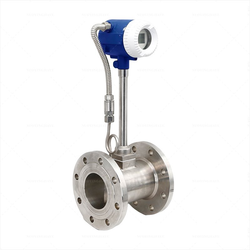 Flange Type Digital lpg Gas Flow Meter Compressed air Precession vortex Flowmeter with 4-20ma Output