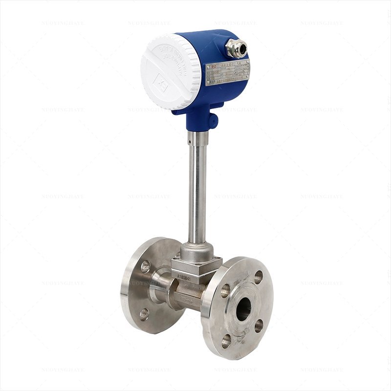Flange Type Digital lpg Gas Flow Meter Compressed air Precession vortex Flowmeter with 4-20ma Output