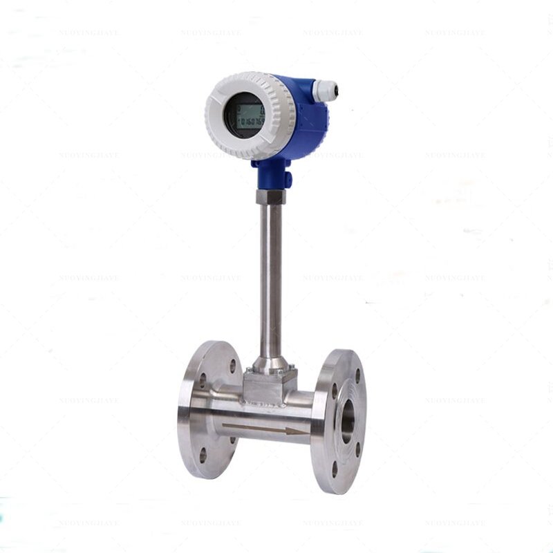 Flange Type Digital lpg Gas Flow Meter Compressed air Precession vortex Flowmeter with 4-20ma Output