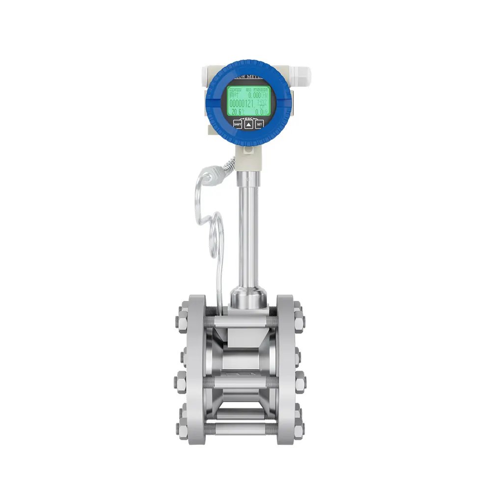 Industrial Compressor air Flow Meter vortex Flow Meter Dn80 with Temperature and Pressure