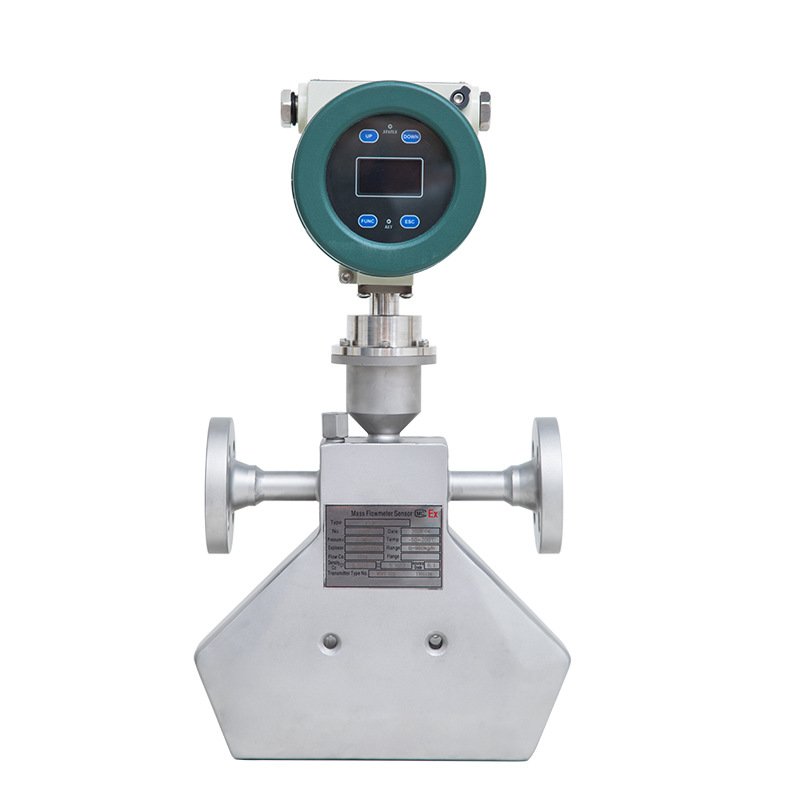 Coriolis Mass Flow Meter Gasoline Diesel Liquid Gas Density Measurement LCD Display Air Water Oil Coriolis Thread Gas Meter