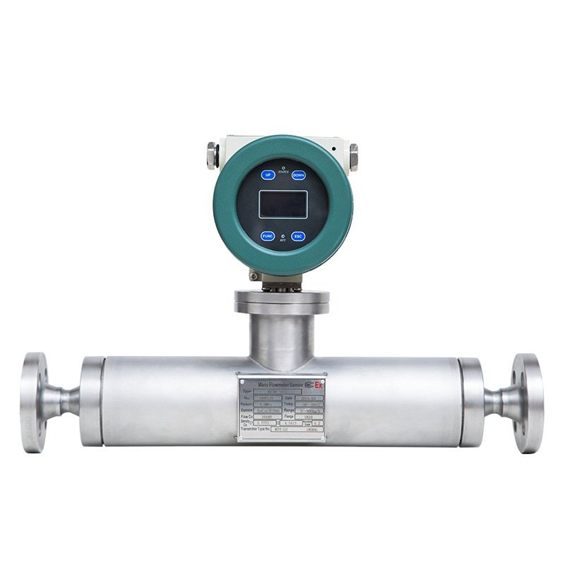 Coriolis Mass Flow Meter Gasoline Diesel Liquid Gas Density Measurement LCD Display Air Water Oil Coriolis Thread Gas Meter