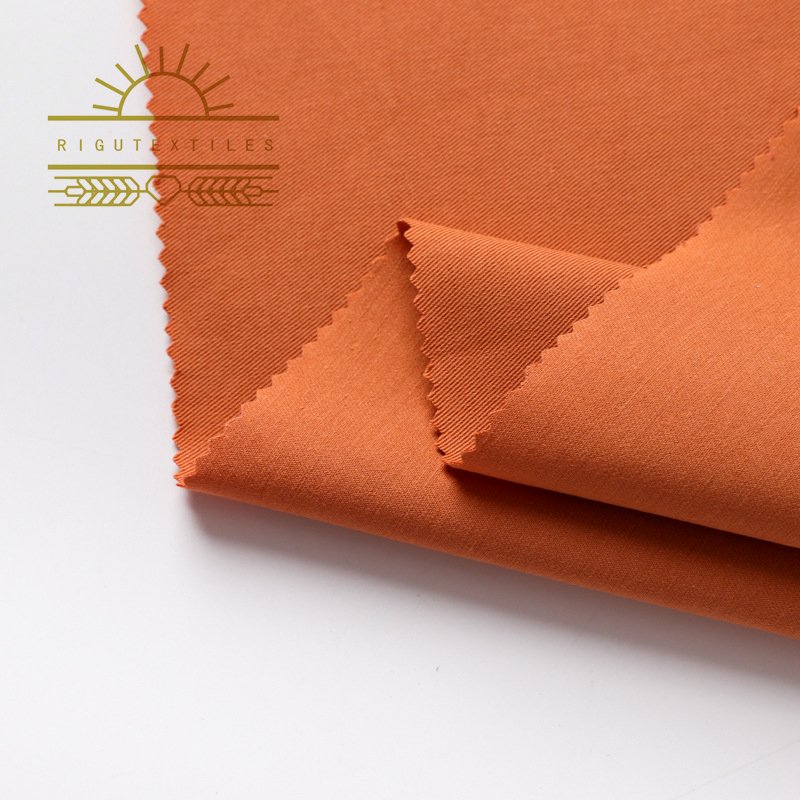 RIGU Textiles CVC TC Polyester Cotton Lolis Fabric 230gsm Twill Poly Linen Air Flow Crepe Lolis Fabric