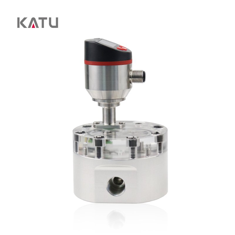 KATU Brand 0.5% High Precision Gear Hydraulic Lubrication FM500 Series 5mL-20L/min Gear Flow Meter for diesel Fuel