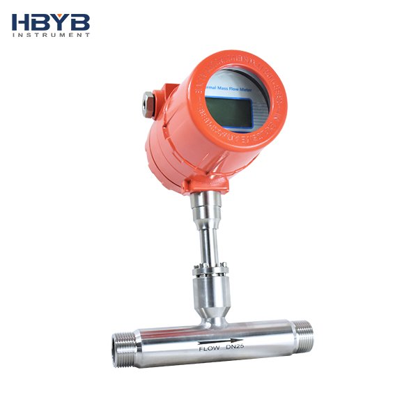 Kaifeng Oxygen Nitrogen Hydrogen So2 Gas 2.5MPa 4-20mA Clamp Thermal Mass Flow Meter for Gas