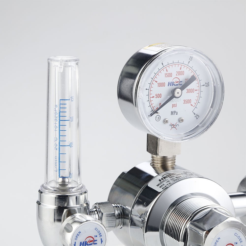HG13F Single Stage Output Brass Pressure Regulator Compressed Air Specialty Gas Lab Chrome Plated Valve