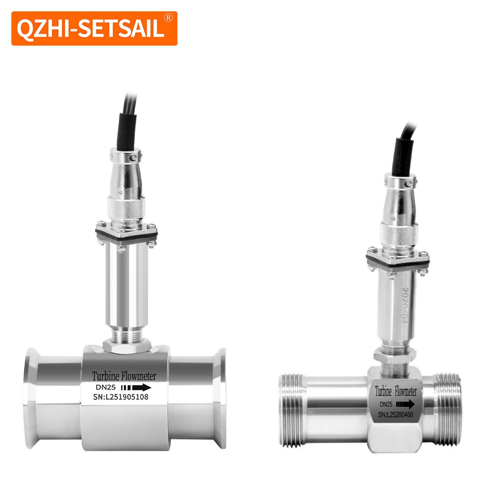 LWGY Liquid Turbine Flow Meter Circulating Water Hydraulic Oil Lubricating Oil LCD Display Sensor Flow Meters DN25 40 50 80 100