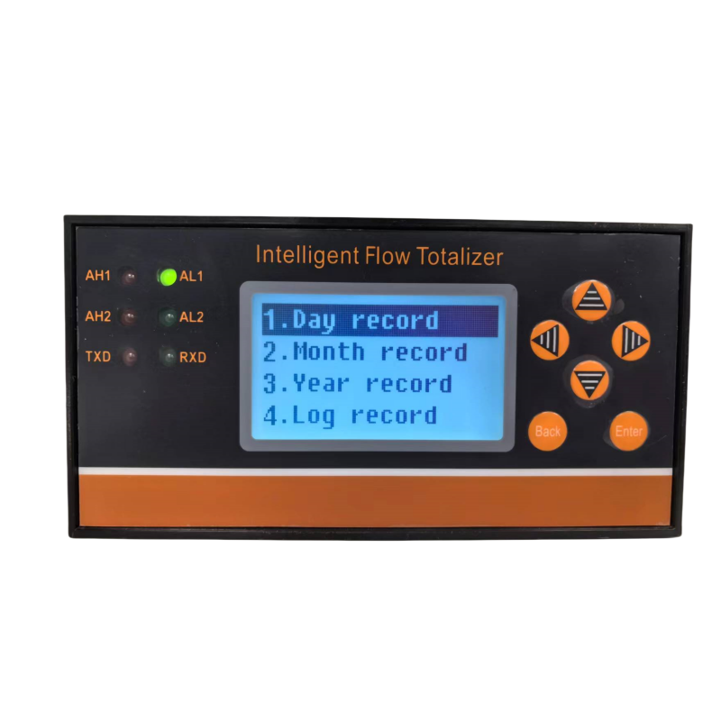 Air Industrial Flow Rate Totalizer with RS485 Communication and 4-20mA Current Output to Read Flow Meter Data