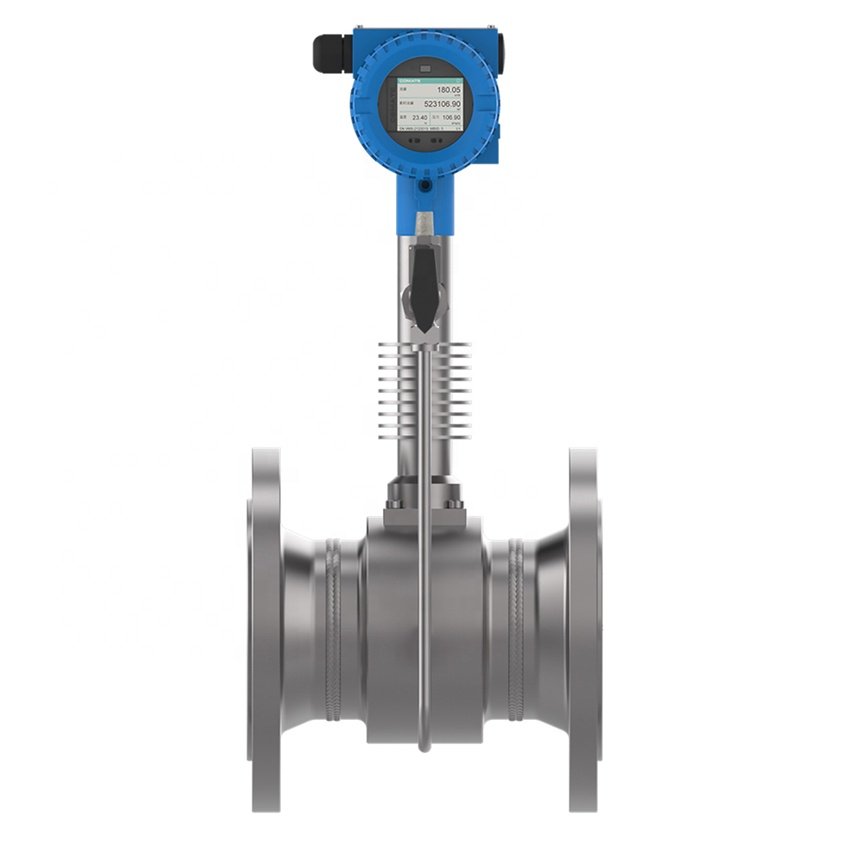 High Quality Gas Air Flowmeter Price Vortex Flow Meter Sensor for Gas Air Steam Vortex Flowmeter