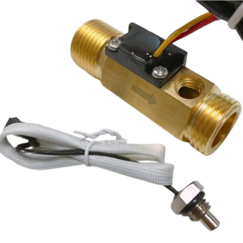 Liquid Flow Sensors Brass Copper DC3-24V Turbine Hall Effect Flow Sensor Water 1/4" 1/2" 3/4" 1" 1.5" 2" Water Flow Sensor