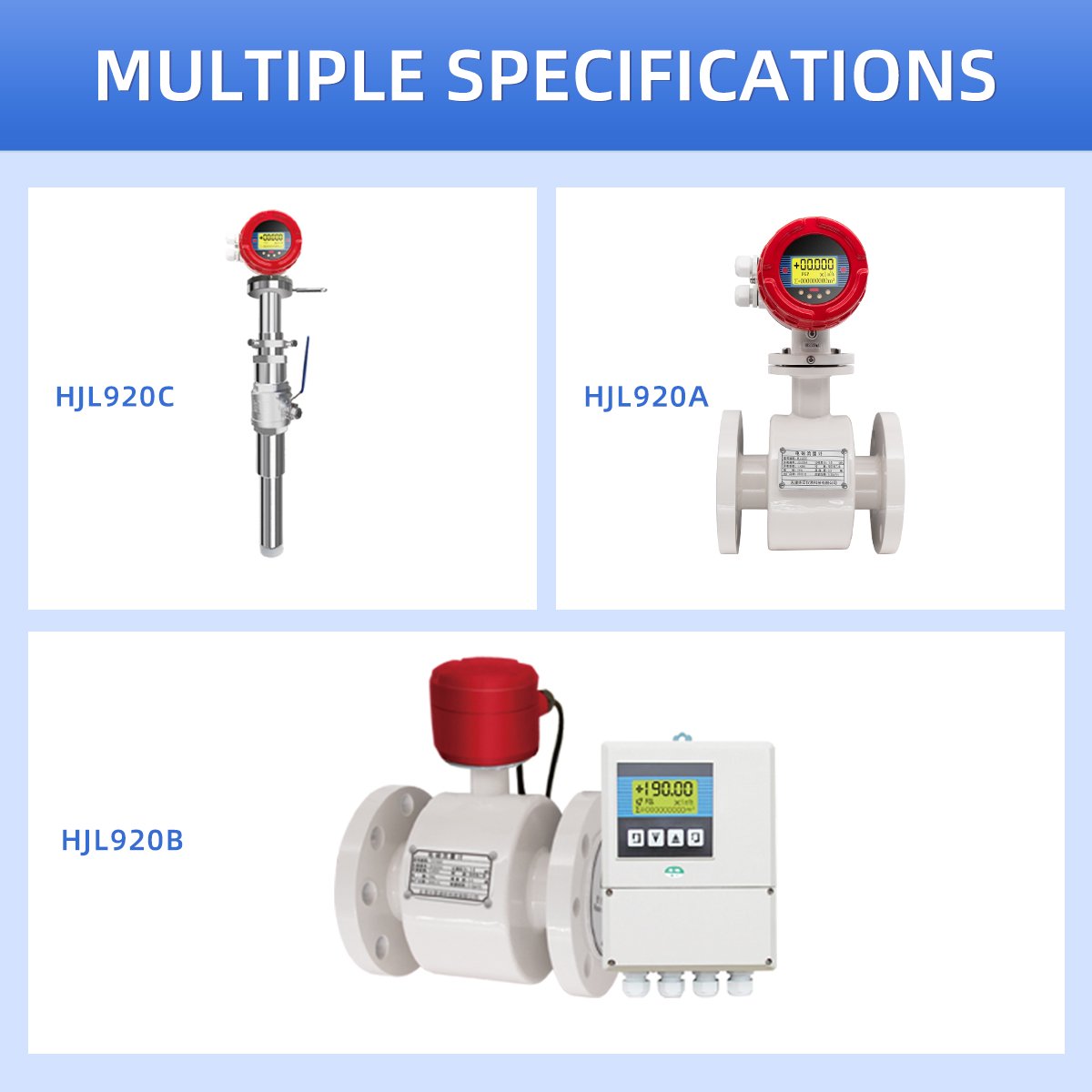 DN150 Integrated Electromagnetic Flow Meter for Wastewater, Smart, Rubber/PTFE Lined corrosion resistant flow meter
