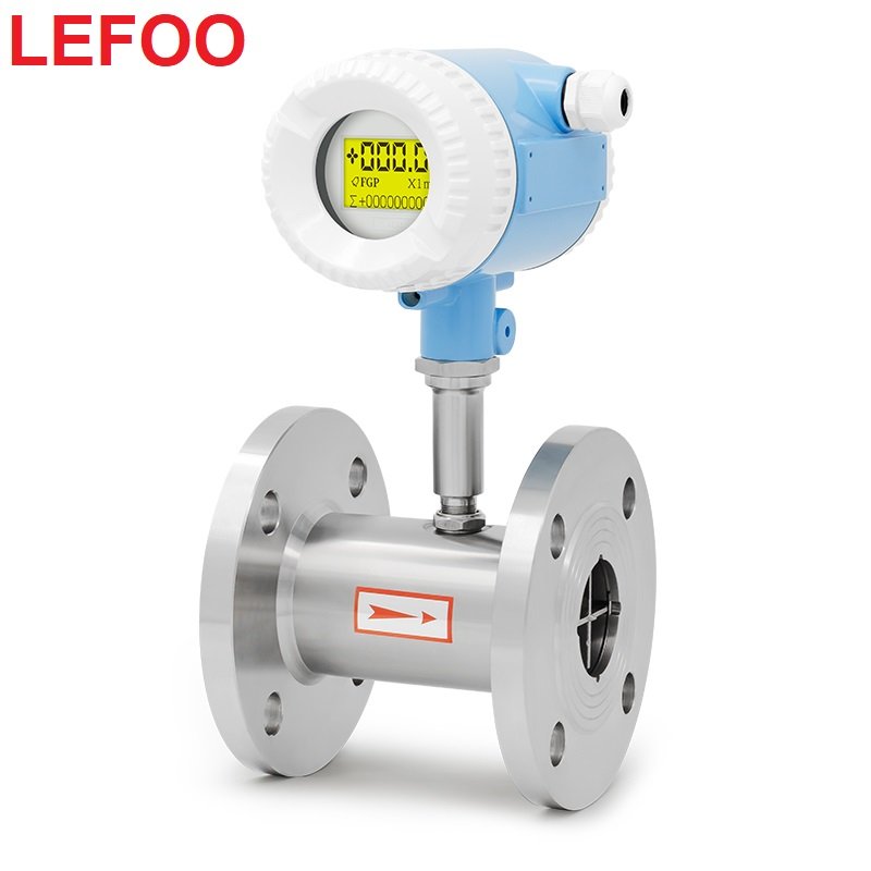 LEFOO DN25 Turbine Flowmeter High Accuracy Turbine Flow Meter with Digital LCD Display