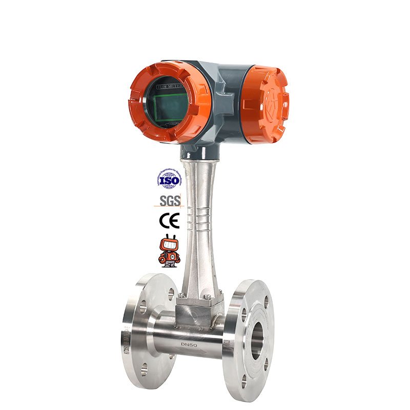 Digital air Oxygen Vortex Steam Flowmeter Insert vortex Flowmeter Butane Smart Gas Flow Meter