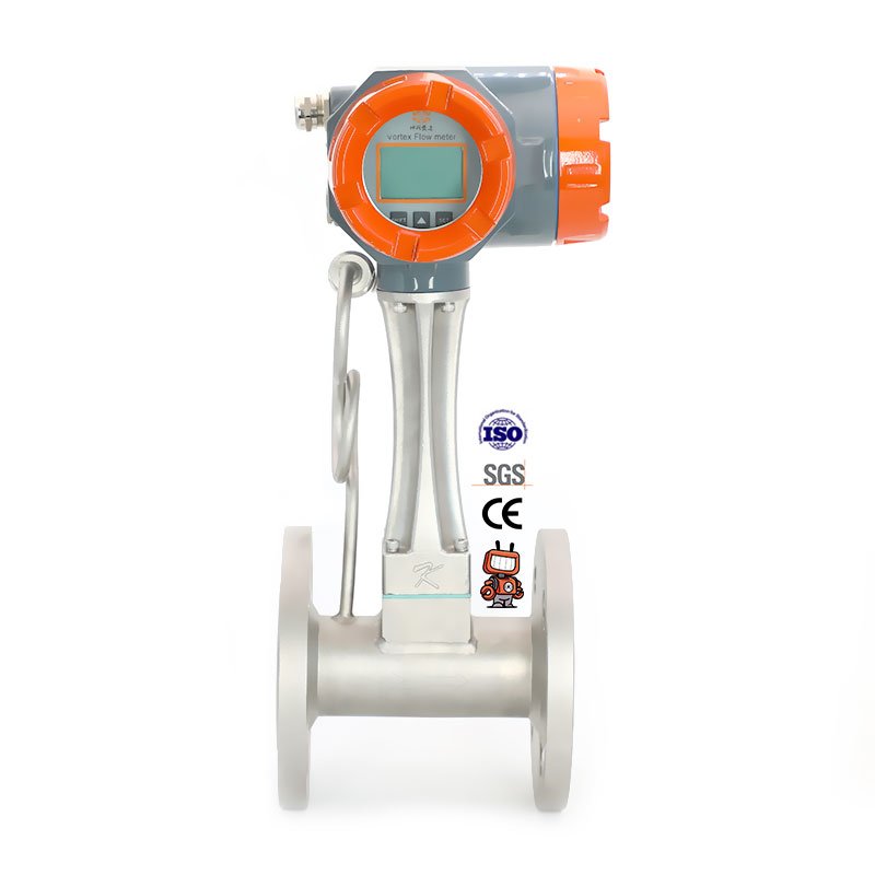 Digital air Oxygen Vortex Steam Flowmeter Insert vortex Flowmeter Butane Smart Gas Flow Meter