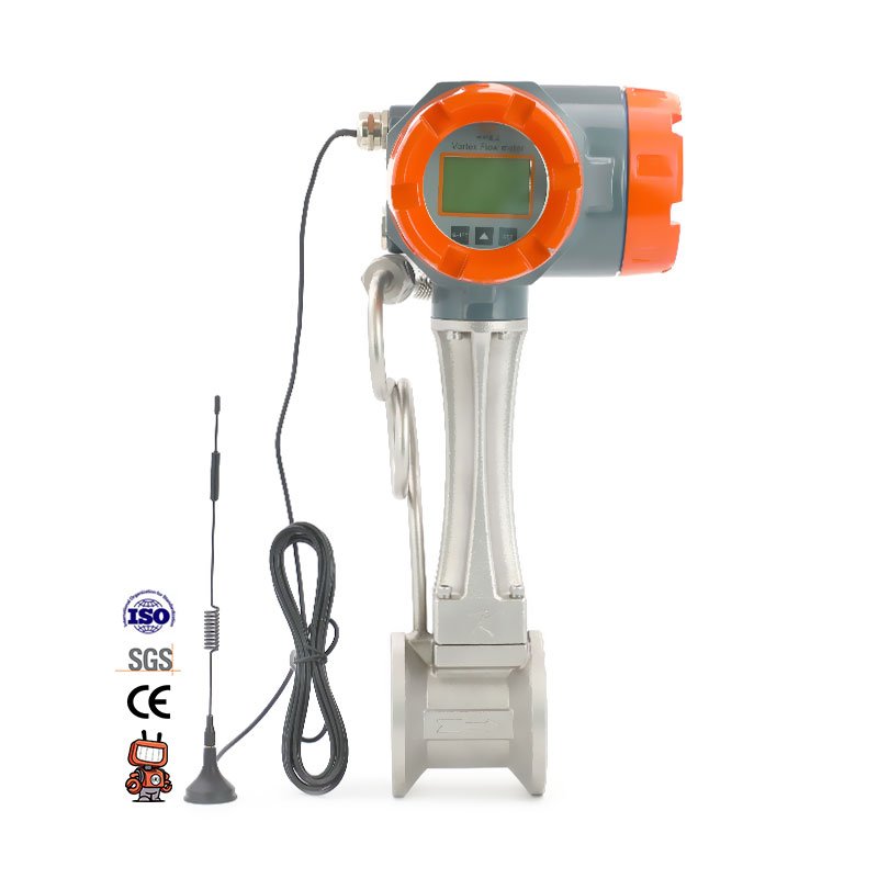 Digital air Oxygen Vortex Steam Flowmeter Insert vortex Flowmeter Butane Smart Gas Flow Meter