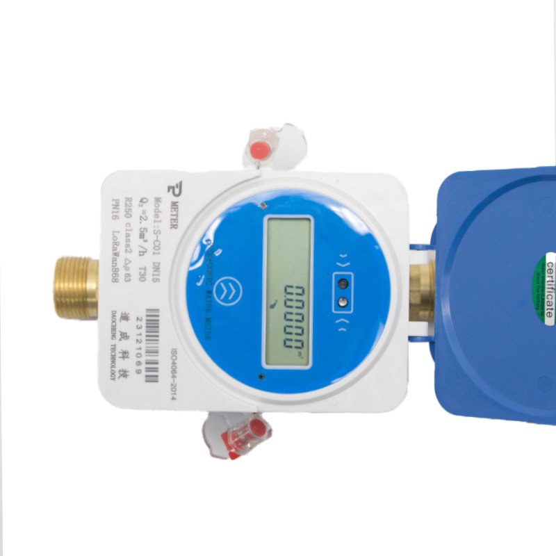 Residential Ultrasonic Digital Water Meter DN15 DN20 LCD Shut-Off Valve LoRa WAN Gas/Oil/Liquid/Air Flow Meters OEM Customizable