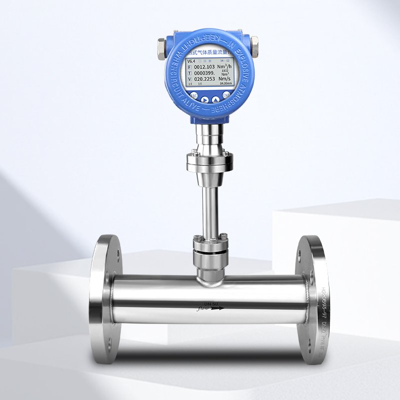 Thermal Gas Mass Flow Meter for Oxygen Nitrogen Carbon Dioxide Methane Compressed Air Natural Gas Flow Sensors