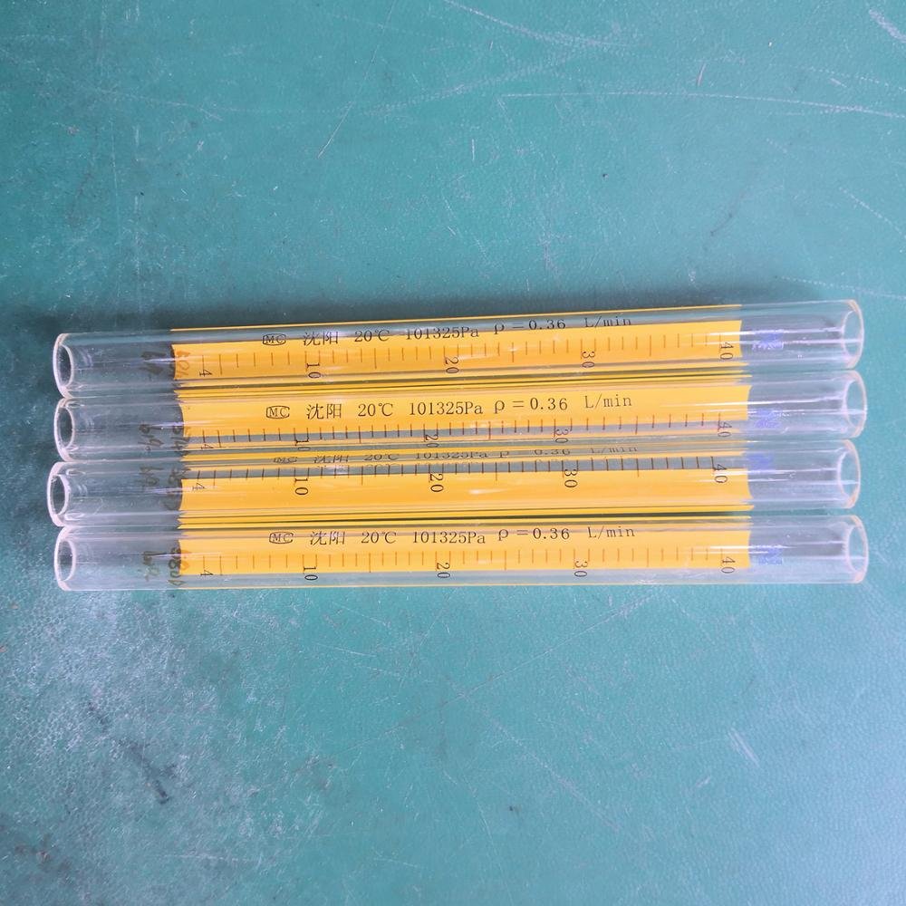 Borosilicate Glass Pipe with Scale Flow Meter Use Conical Type Sepcial Flared Ends Glass Tube
