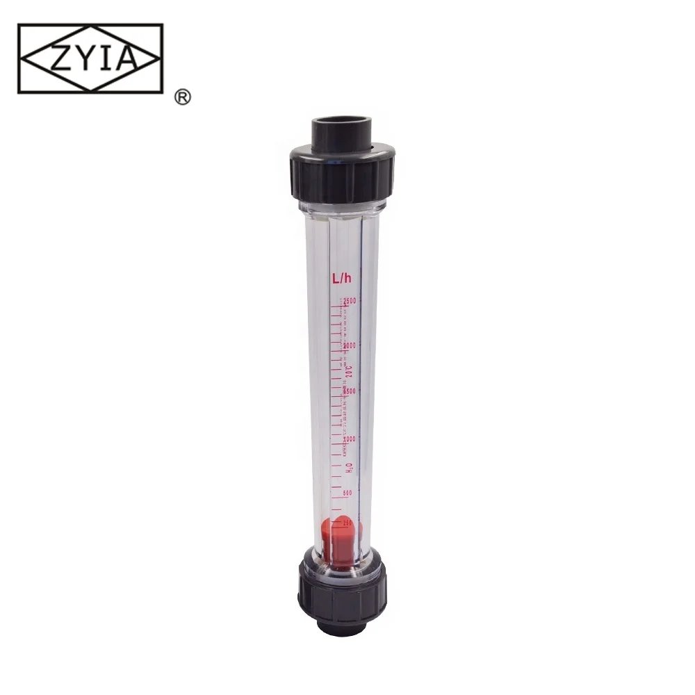 Plastic Tube Type PVC Mechanical Panel Mount Water Flow Meter for Liquid