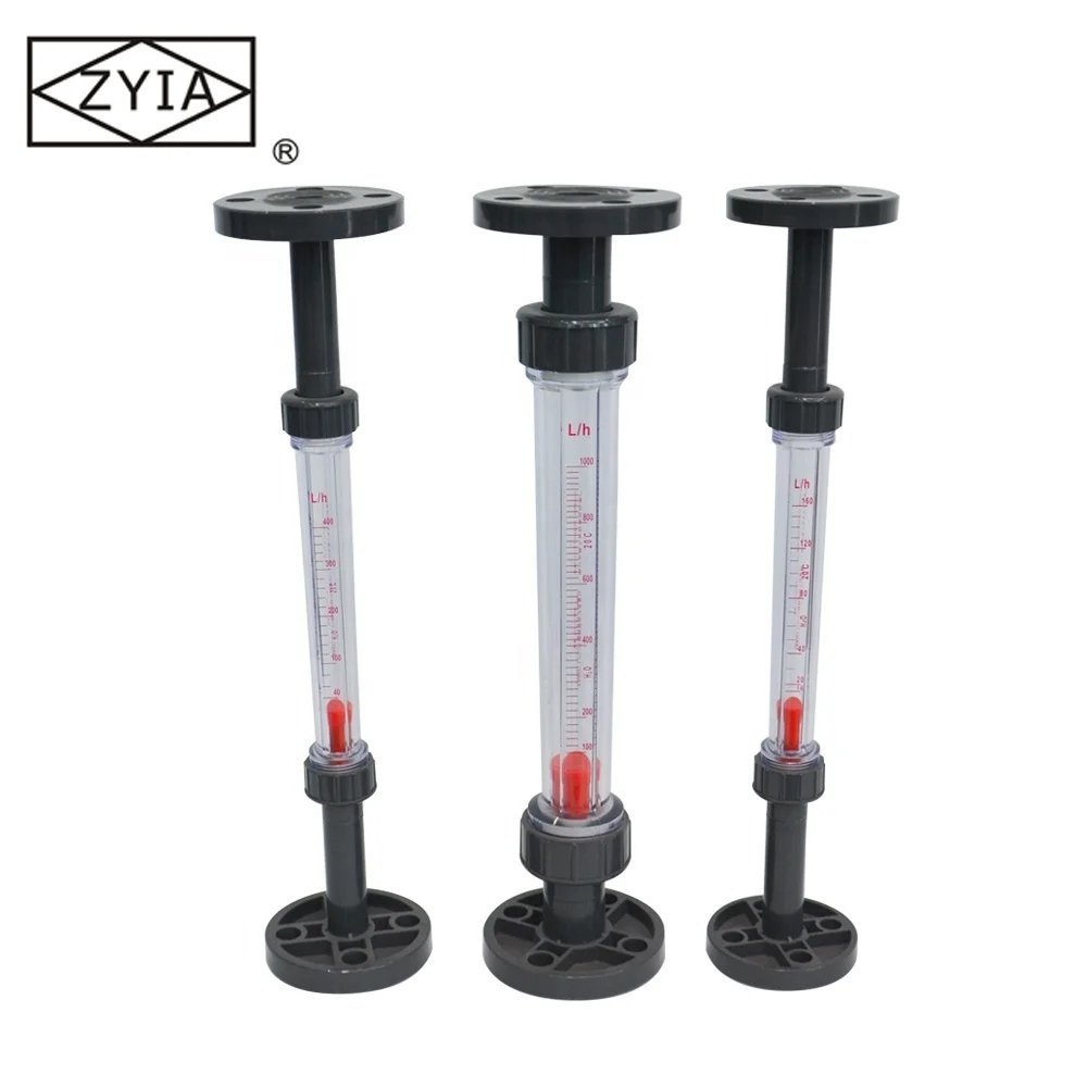Plastic Tube Type PVC Mechanical Panel Mount Water Flow Meter for Liquid
