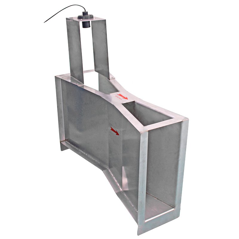 Portable Ultrasonic Flowmeter OEM Digital Drainage Flow Meter LCD Stainless Steel Parshall Flume for Water Measurement Plastic