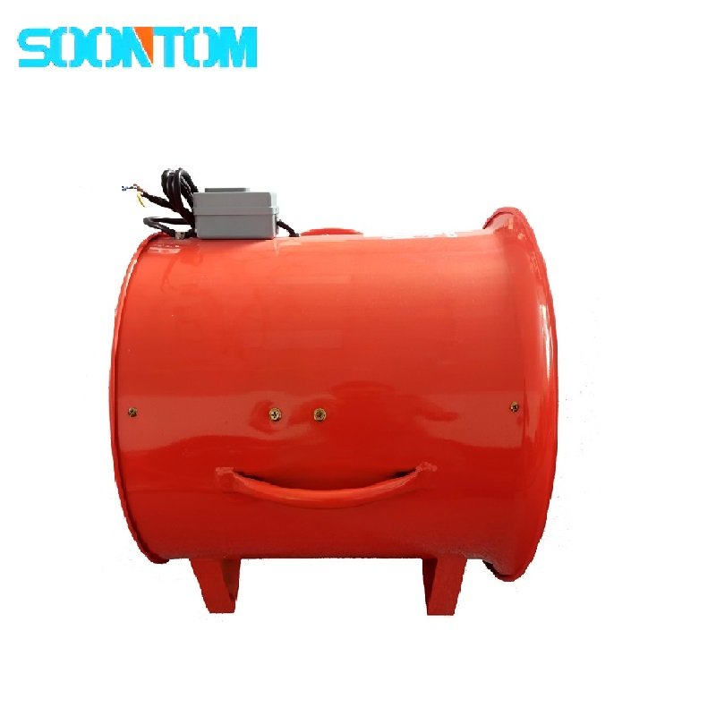 Axial Ducting Fan 400mm Portable Tube Fan 16 Inch Portable Air Flow Fan with 5 Meters Hose