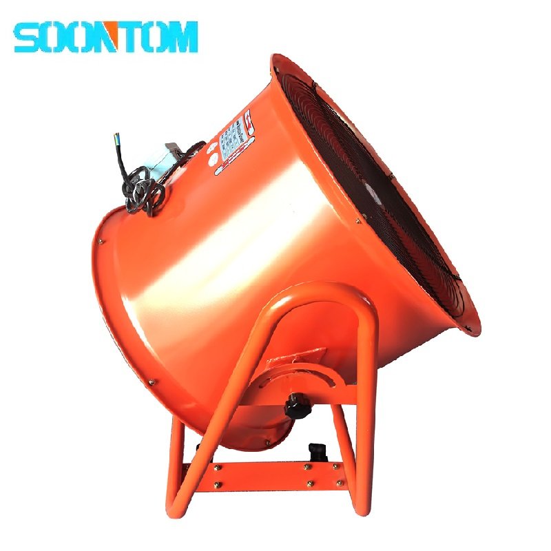 Axial Ducting Fan 400mm Portable Tube Fan 16 Inch Portable Air Flow Fan with 5 Meters Hose