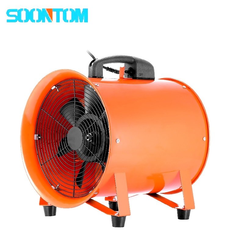 Axial Ducting Fan 400mm Portable Tube Fan 16 Inch Portable Air Flow Fan with 5 Meters Hose