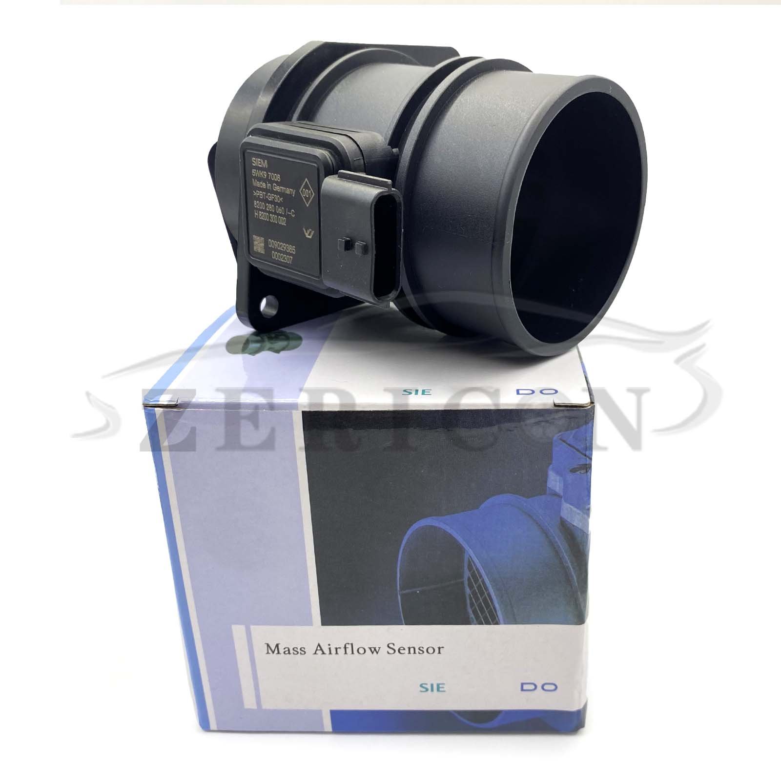Automotive Parts OE 93856812 8200280060 5WK97008 for Renault Kangoo Kangoo Megane Scenic MkII MAF Sensor Air Flow Meter Assembly