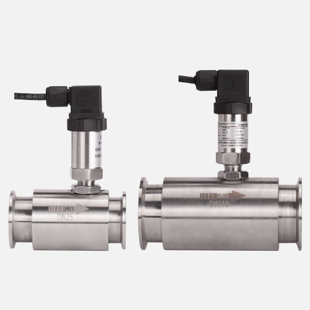 DN25 Pulse Turbine Flow Meter Water Gas Flowmeter with Factory Price