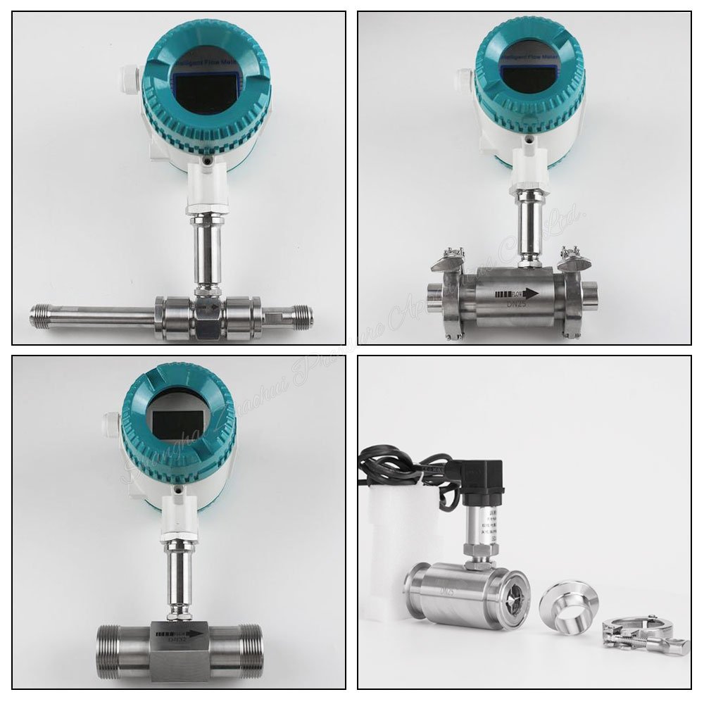 DN25 Pulse Turbine Flow Meter Water Gas Flowmeter with Factory Price