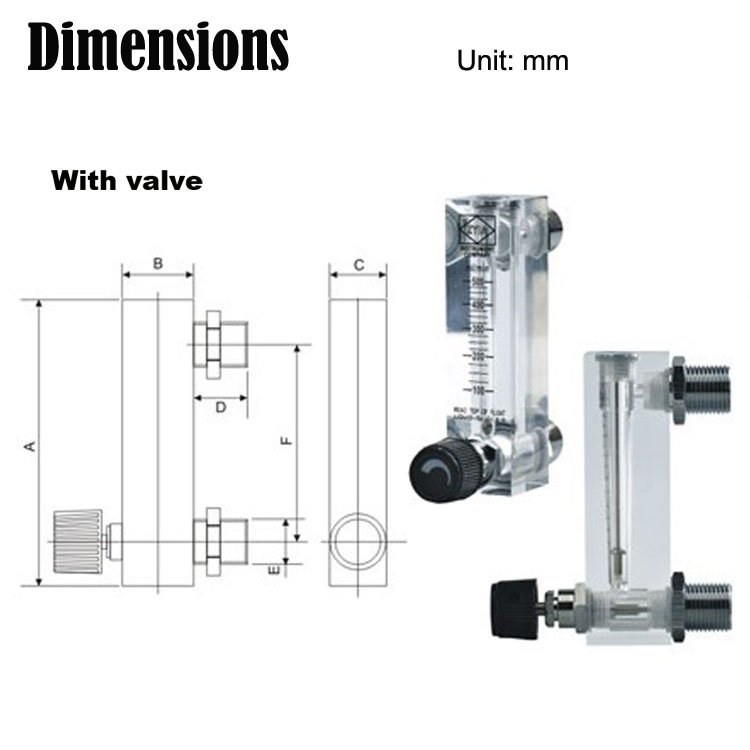 LZM-4T 6T 8T Panel Type Small air Flow Meter/gas Flow Meter Gas Flowmeter