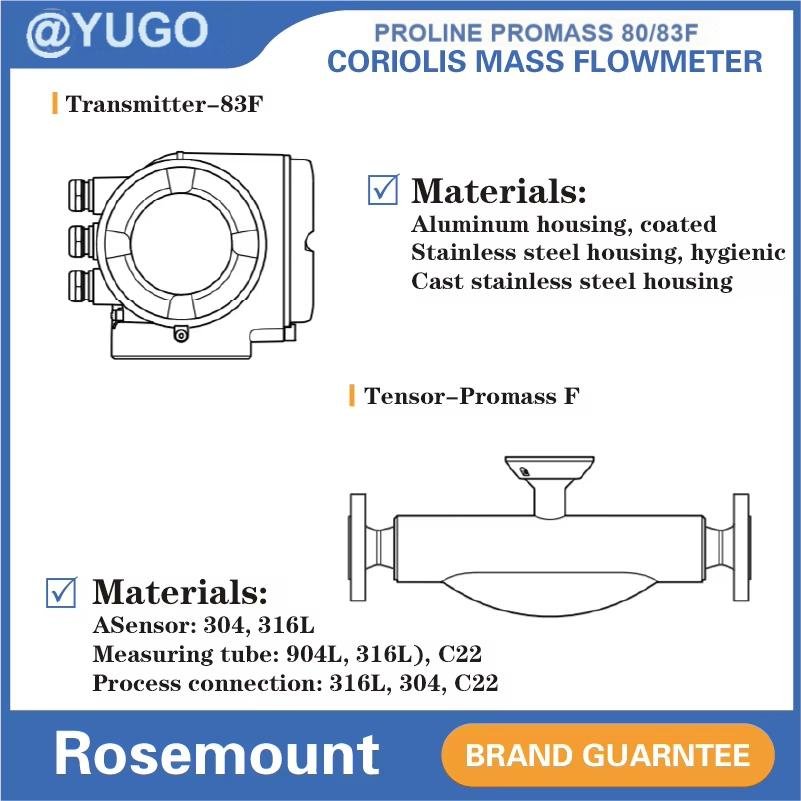 The New and Original Endress+Hauser 80F25 83F25 High Precision Coriolis Mass Flowmeter for Multiple Operating Conditions