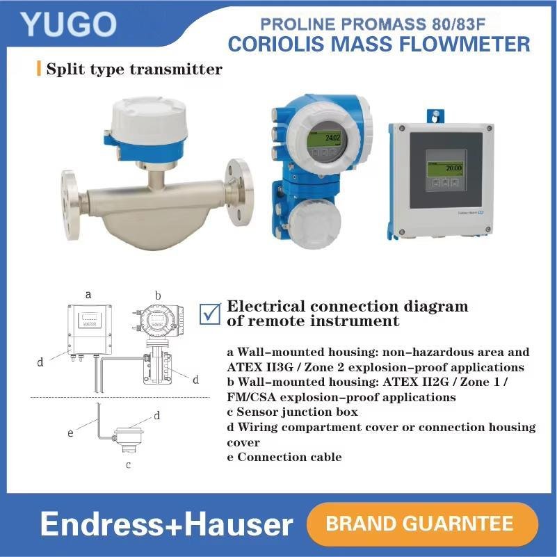 The New and Original Endress+Hauser 80F25 83F25 High Precision Coriolis Mass Flowmeter for Multiple Operating Conditions