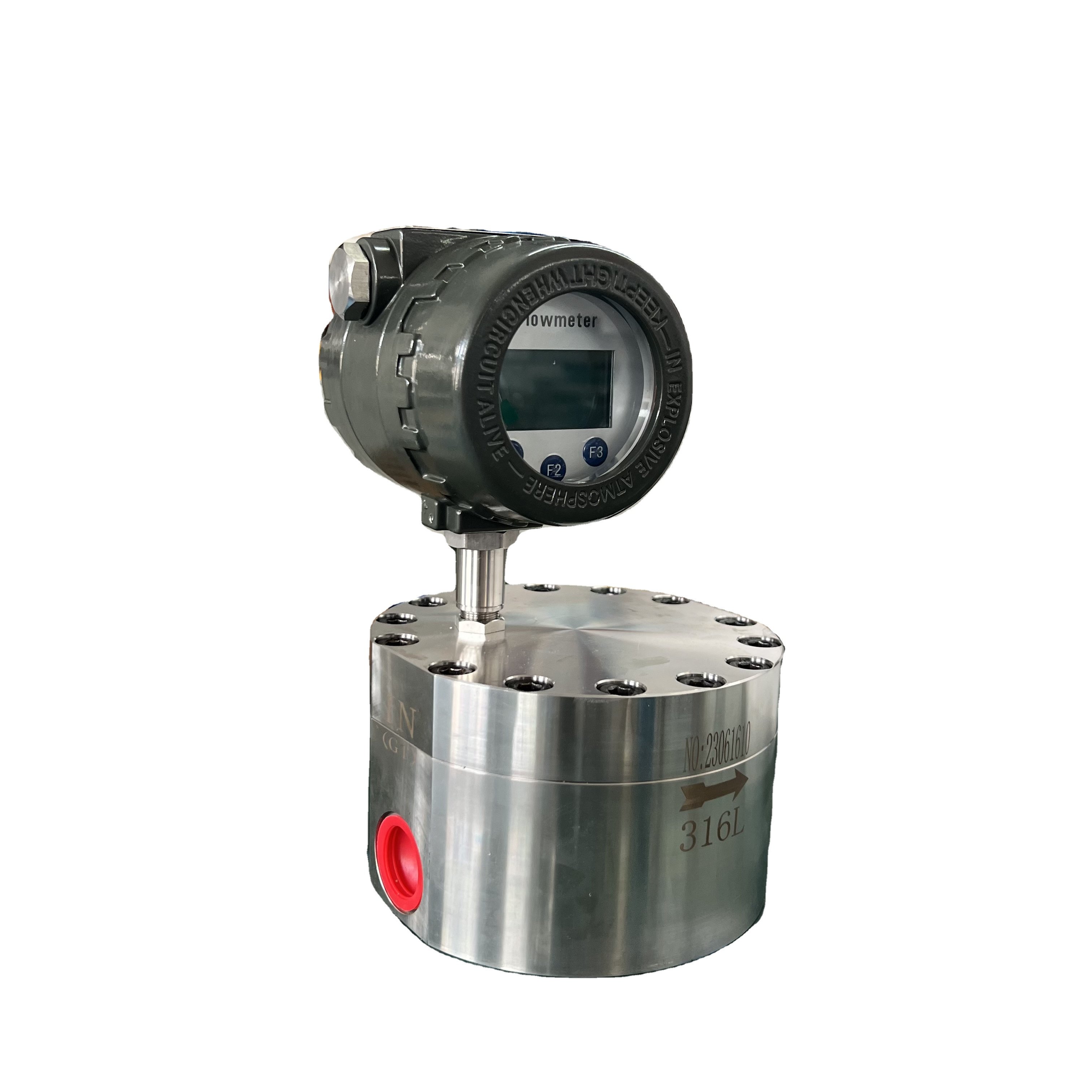 Low Flow 30ml/h for Hydraulic Oil 24VDC Micro Oval Gear Flow Meters