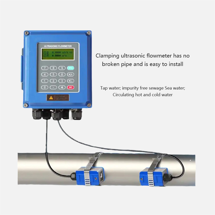 OEM Module Type Open Channel Wall Mounted Ultrasonic Flowmeter Tuf 2000b Ultrasonic Flowmeter for Milk Beer Liquid Water