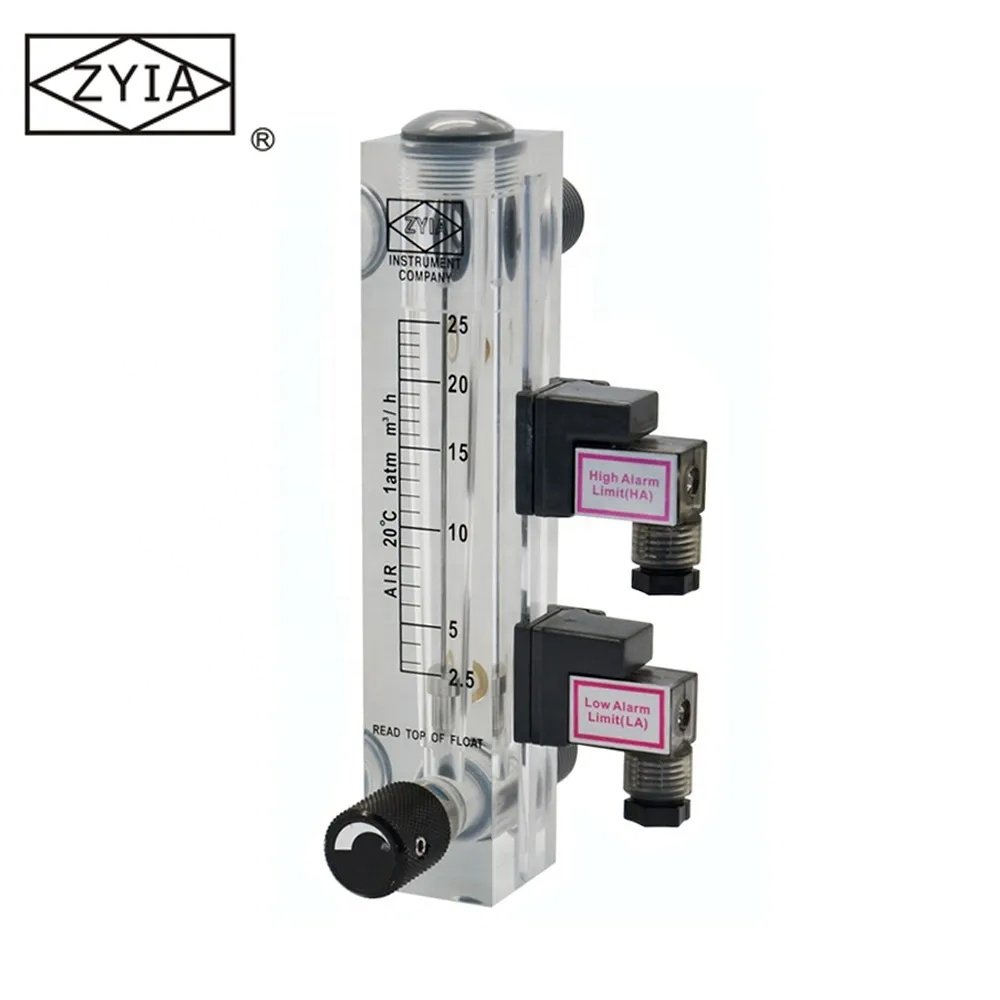 LZM Series Acrylic Panel PVC Water air Gas Flowmeter Magnetic British Flowmeter
