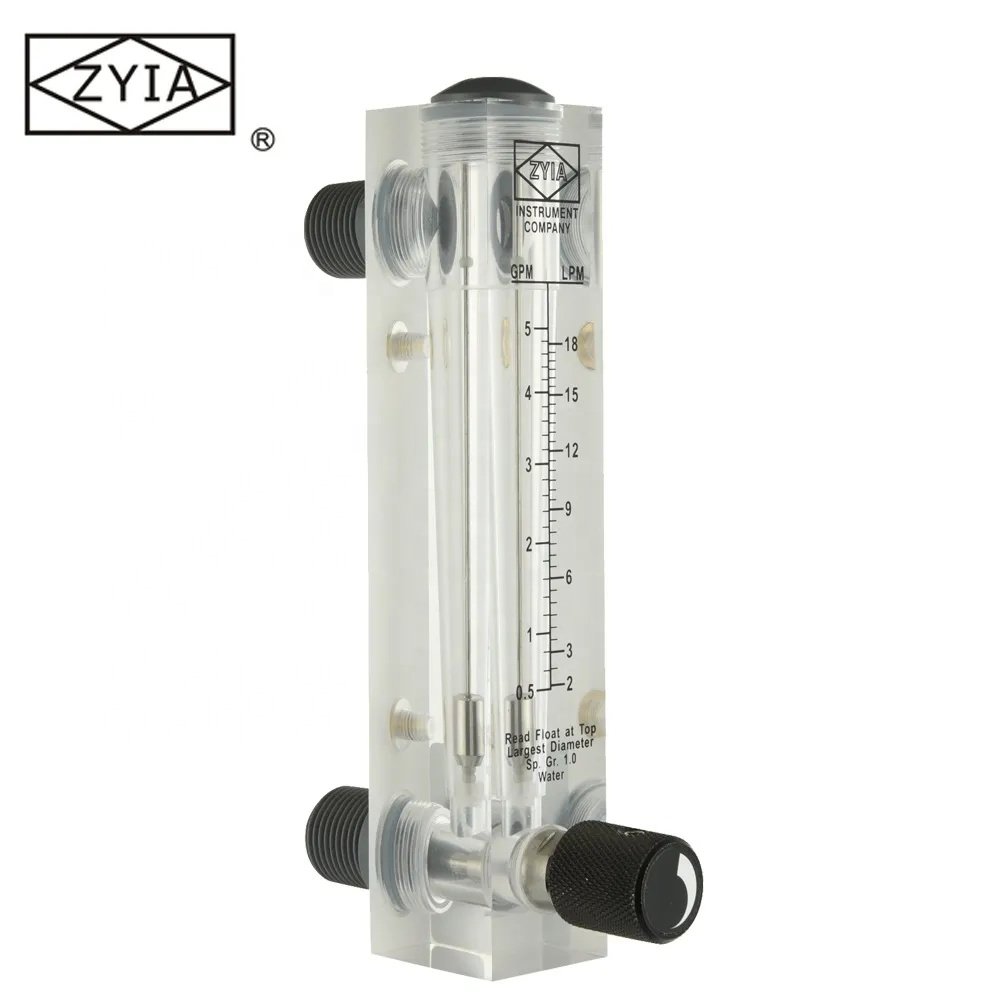 LZM Series Acrylic Panel PVC Water air Gas Flowmeter Magnetic British Flowmeter